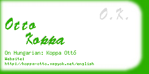 otto koppa business card